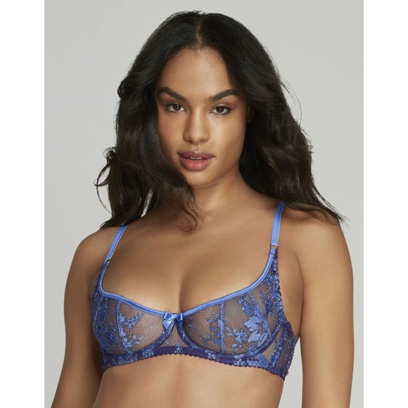 Agent Provocateur Gwenith Blue Bra NWT - Picture 2 of 14